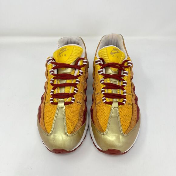 Nike Air Max 95 Zen Premium Leo Maize Gold Yellow Athletic Shoes Women Size 8.5 - Picture 6 of 10
